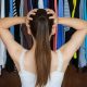 Woman stressed out while picking out an outfit