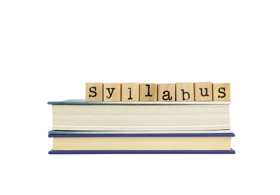 syllabus word on wood stamps and books
